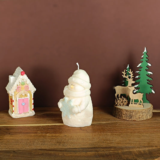 Bougie - Bonhomme de neige