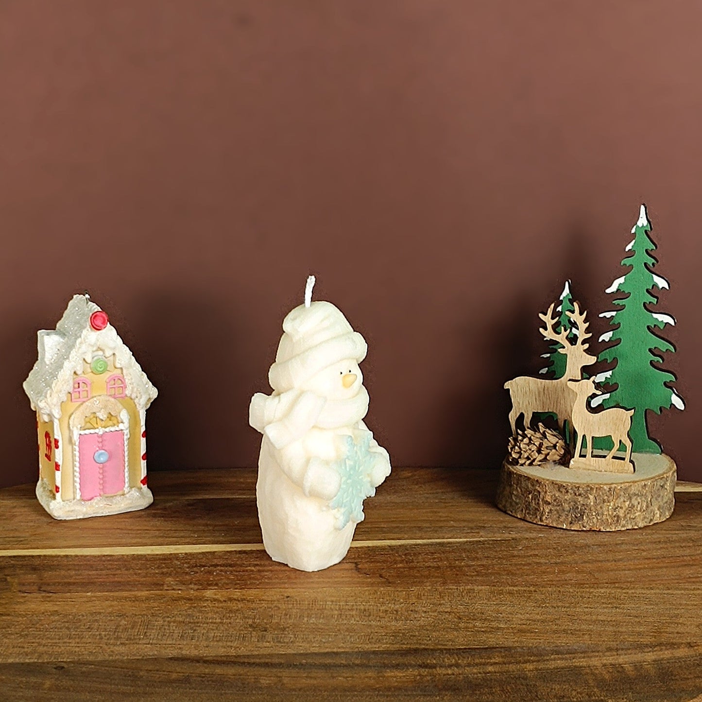 Bougie - Bonhomme de neige