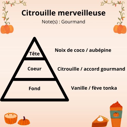 Bougie - Citrouille merveilleuse