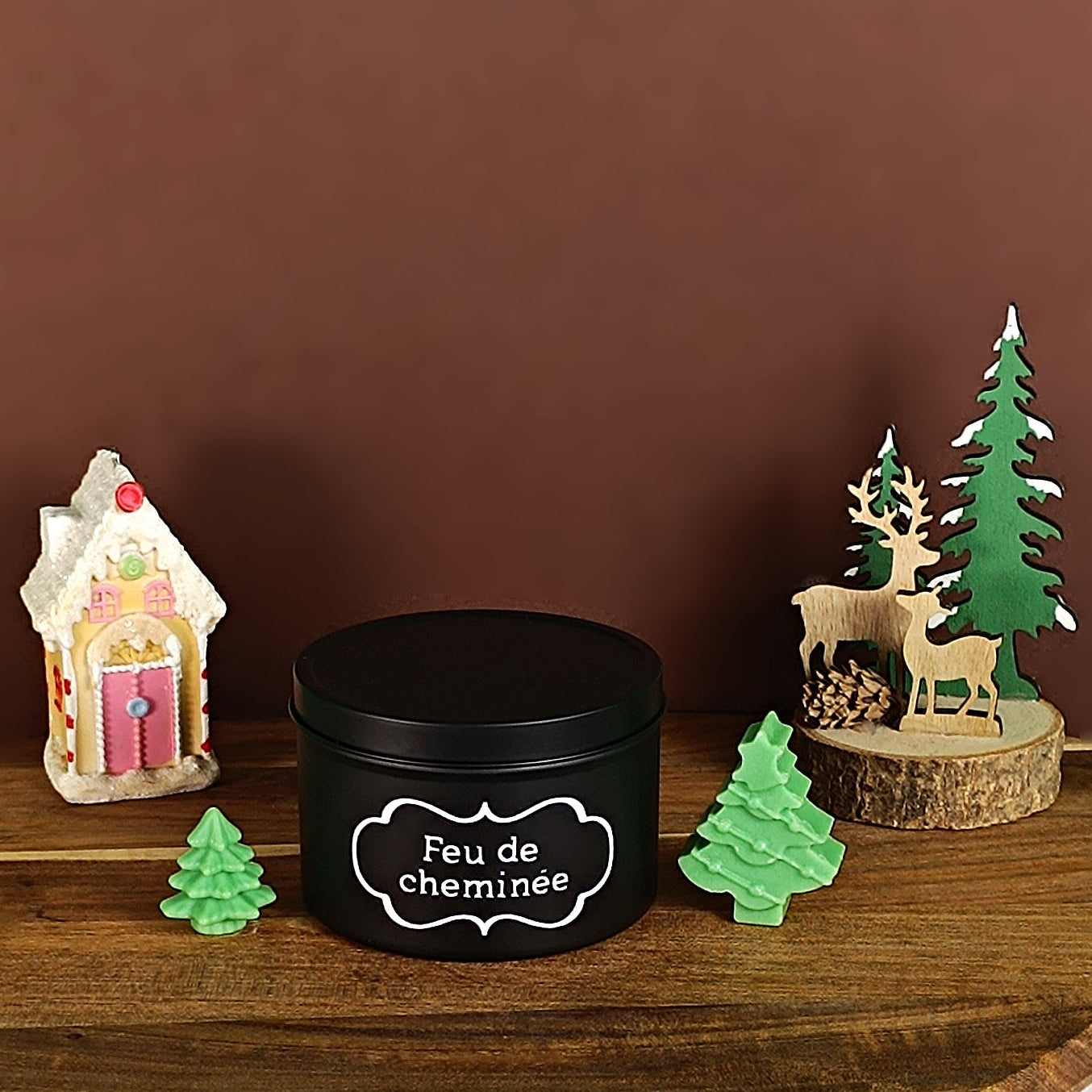 Bougie - Feu de cheminée