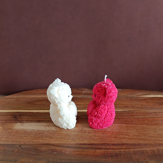 Bougie - Ourson cœur