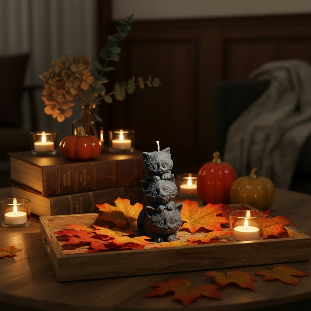 Bougie - Les 3 petits chats