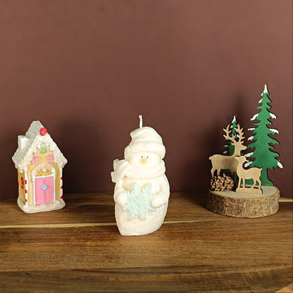 Bougie - Bonhomme de neige