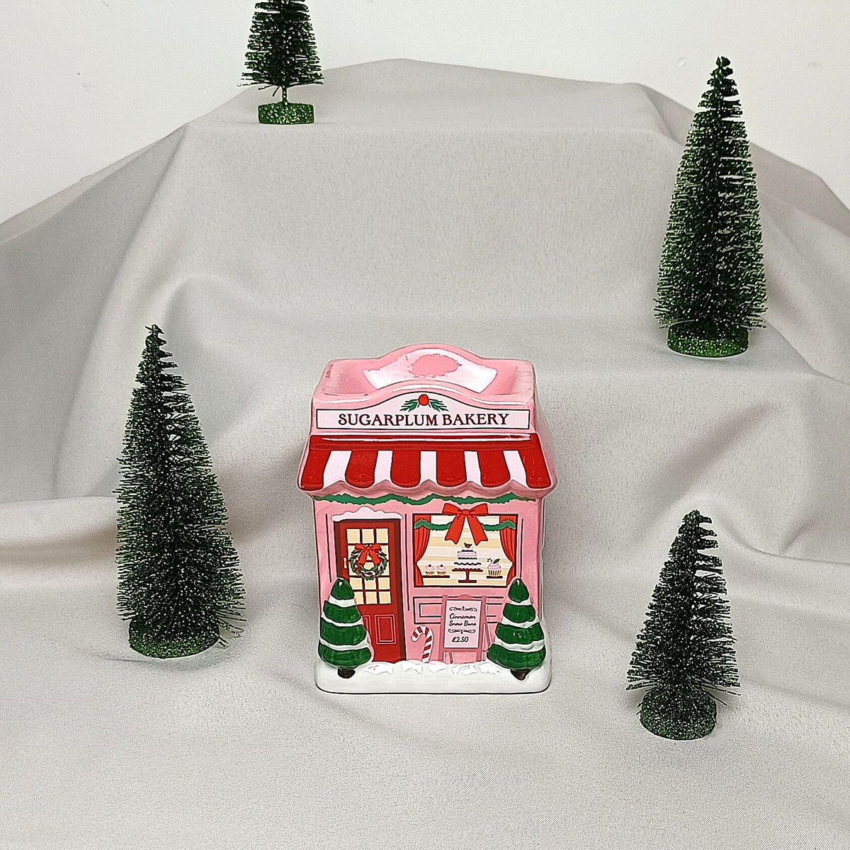Brûleur décoratif - Boulangerie rose de Noël