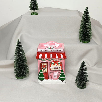 Brûleur décoratif - Boulangerie rose de Noël