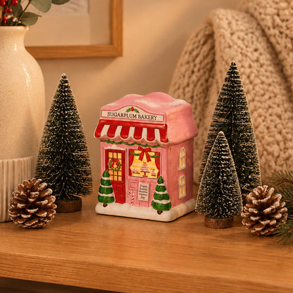 Brûleur décoratif - Boulangerie rose de Noël