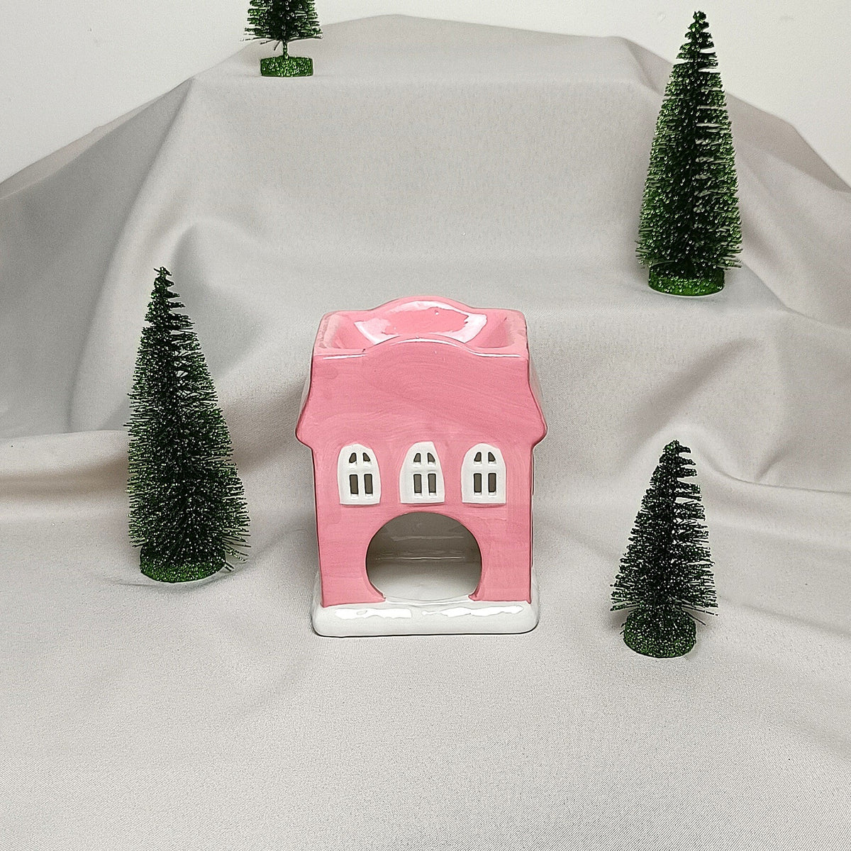 Brûleur décoratif - Boulangerie rose de Noël