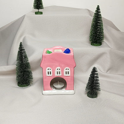 Brûleur décoratif - Boulangerie rose de Noël
