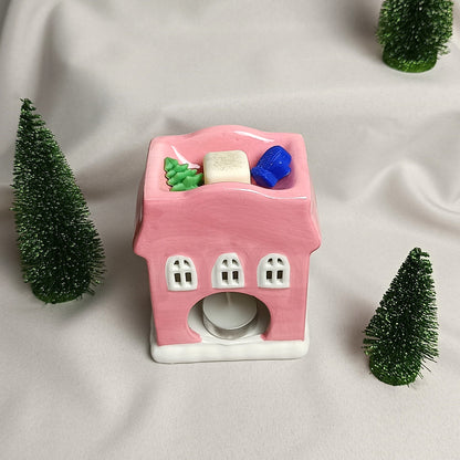 Brûleur décoratif - Boulangerie rose de Noël