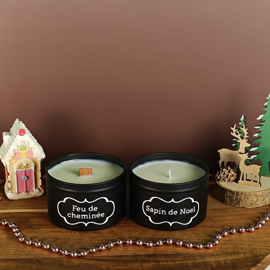 Coffret Duo Feu de cheminée et Sapin de Noël