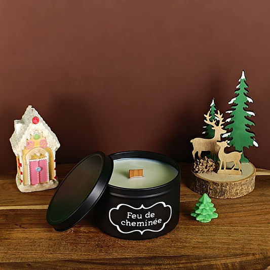 Bougie - Feu de cheminée