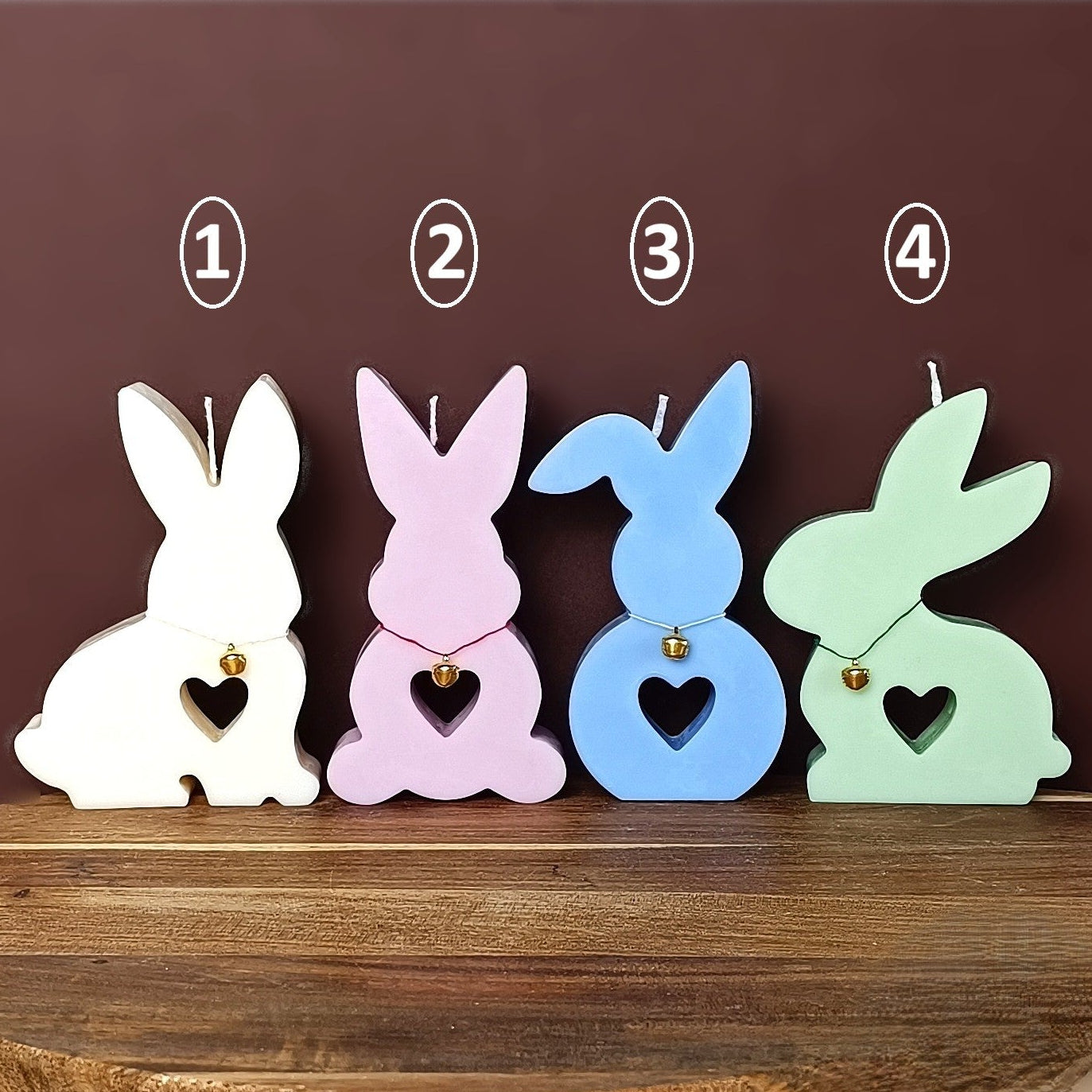 Bougie - Lapin avec clochette