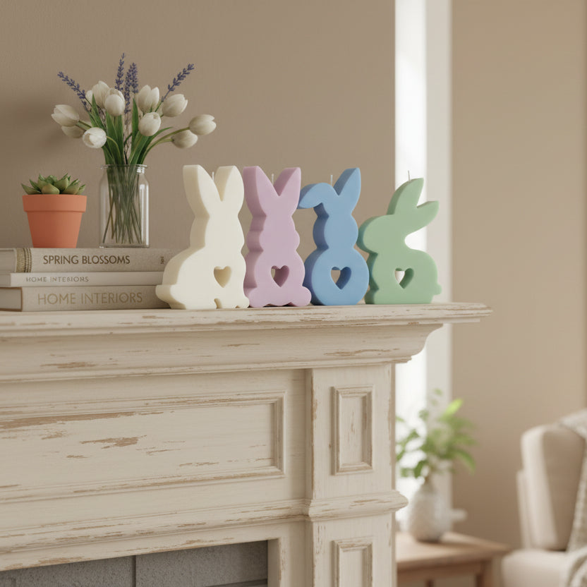 Bougie - Lapin avec clochette