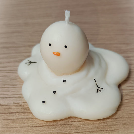 Petit bonhomme de neige qui fond